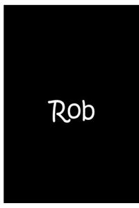 Rob - Black Notebook / Extended Lined Pages / Soft Matte Cover