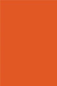 Journal Flame Red Orange Color Simple Plain Flame Red Orange