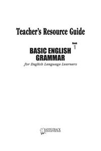 Basic English Grammar Book 1 Teacher's Resource Guide CD
