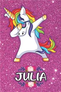 Julia - Dabbing Unicorn Notebook