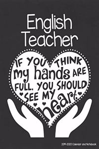 English Teacher 2019-2020 Calendar and Notebook