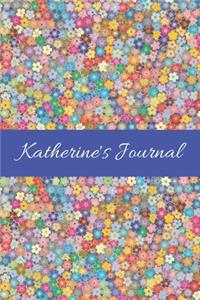 Katherine's Journal: Cute Personalized Name College-Ruled Notebook for Girls & Women - Blank Lined Gift Journal/Diary for Writing & Note Taking