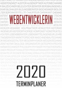 Webentwicklerin - 2020 Terminplaner