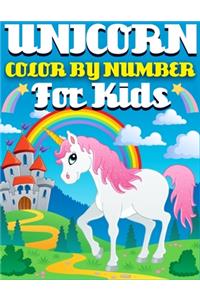 Unicorn Color By Number For Kids