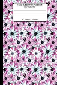 Wide Ruled Composition Notebook 6
