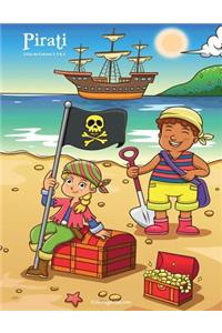 Pirati Libro da Colorare 1, 2 & 3