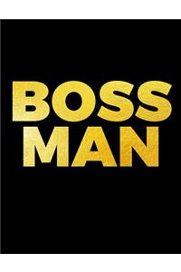 BOSS MAN - Large Composition Notebook Wide Ruled