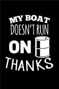 My Boat Doesn't Run on Thanks