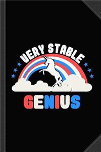 Very Stable Genius Patriotic Journal Notebook