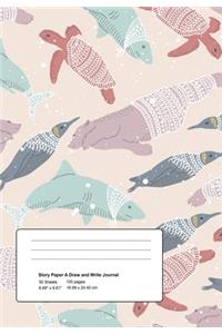 Story Paper A Draw and Write Journal 100 Pages 6.69 x 9.61