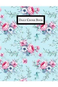 Daily Chore Book: Daily & Weekly Chore Chart Dairy Chore Notebook Pad for Productivity, Task Agenda, Professionals, Household Chores, Home Cleaning, Student Journal, 