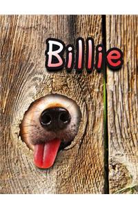 Billie: Personalized Discreet Internet Website Password Organizer, Large Print Book, 8 1/2