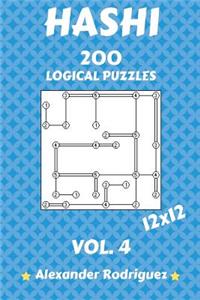 Hashi Logical Puzzles 12x12 - 200 vol. 4