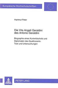 Die Vita Angeli Geraldini Des Antonio Geraldini