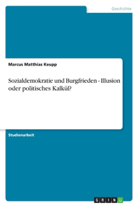 Sozialdemokratie und Burgfrieden - Illusion oder politisches Kalkül?