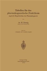 Tabellen Für Das Pharmakognostische Praktikum