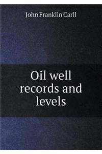 Oil Well Records and Levels