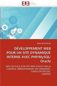 Développement Web Pour Un Site Dynamique Interne Avec Php/Mysql/Oracle