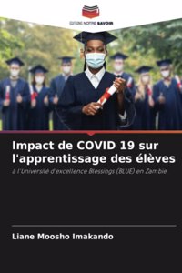 Impact de COVID 19 sur l'apprentissage des élèves