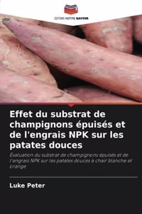 Effet du substrat de champignons épuisés et de l'engrais NPK sur les patates douces