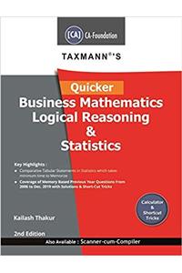 Quicker Business Mathematics Logical Reasoning & Statistcs