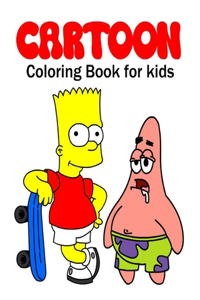 Cartoon Coloring Book for Kids Age 4-12