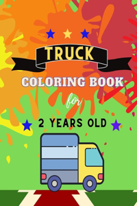 Truck coloring book for 2 YEARS OLD