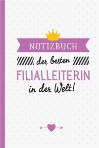 Notizbuch der besten Filialleiterin in der Welt