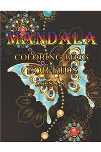 Mandala Coloring Book for kids ages 4-8