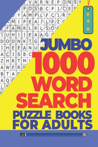 Jumbo 1000 Word Search Puzzle Books For Adults