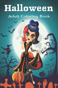 Halloween Adult Coloring Book
