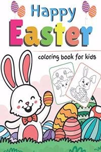 Happy Easter Coloring Book For Kids