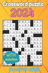 2024 Crossword Puzzles Book For Adult