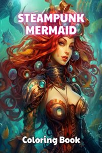 Steampunk Mermaid Coloring Book