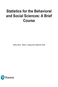 Statistics for the Behavioral and Social Sciences