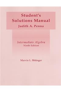 Intermediate Algebra: Student's Solutions Manual