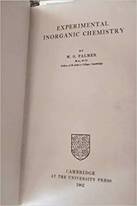Experimental Inorganic Chemistry