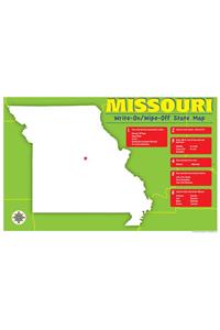 Missouri Write-On/Wipe-Off Desk Mat - State Map