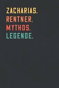 Zacharias. Rentner. Mythos. Legende.