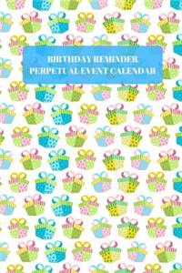 Birthday Reminder Perpetual Event Calendar