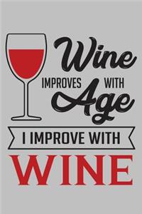 Wine improves with age I improve with wine