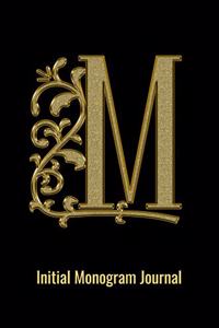 M Initial Monogram Journal