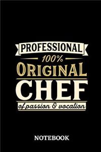 Professional Original Chef Notebook of Passion and Vocation