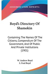 Boyd's Directory Of Shamokin