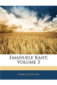 Emanuele Kant, Volume 3