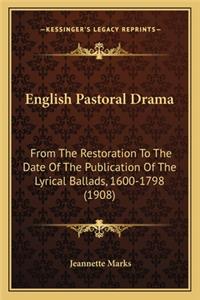 English Pastoral Drama