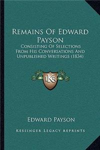 Remains Of Edward Payson
