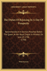 The Duties Of Rejoicing In A Day Of Prosperity
