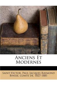 Anciens Et Modernes