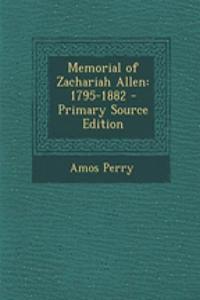 Memorial of Zachariah Allen